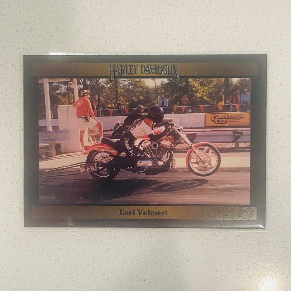 1992 Harley-Davidson Series 2 Lori Volmert Trading Card 189 Collect-A-Card Drag